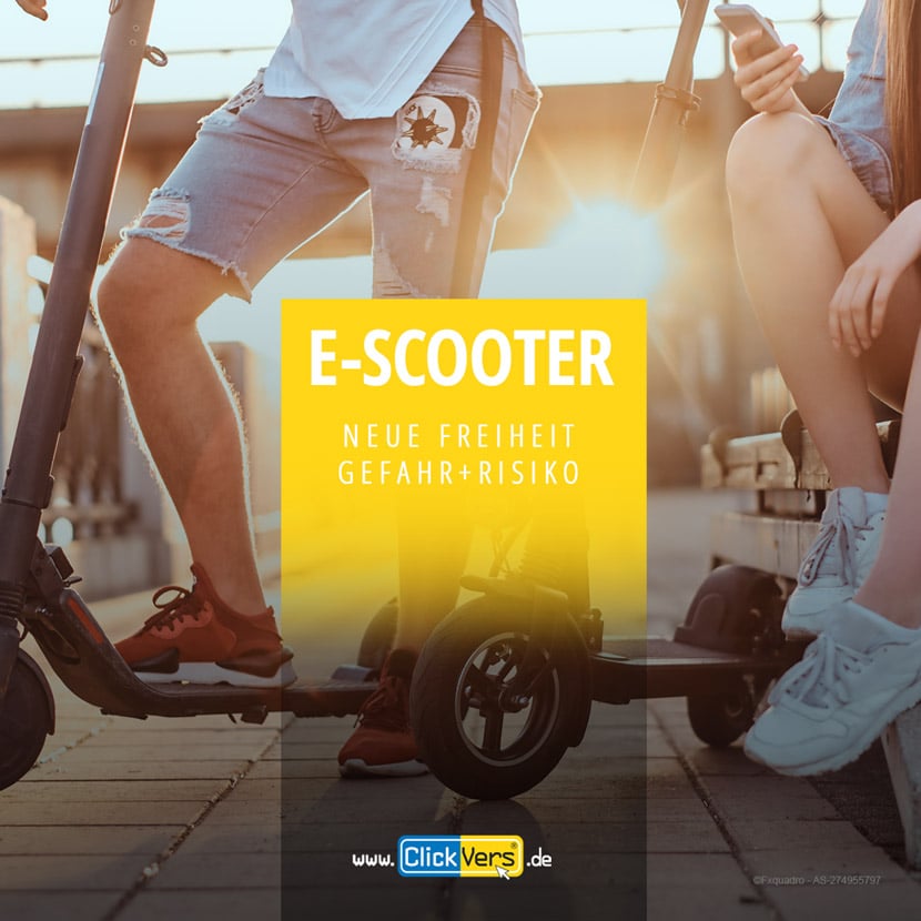 Gefahr und Risiken von Electro-Scooter (E-Rollern)
