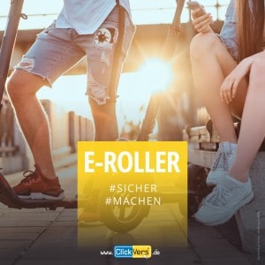 ClickVers - E-Scooter - E-Roller - Unfallversicherung