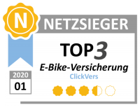 ClickVers - Top3-E-BikeVersicherungen - Netzsieger