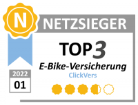 Clickversicherung - E-Bike - Top3 - Netzsieger