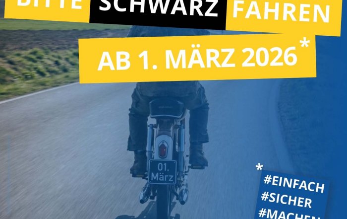 Bitte SCHWARZ fahren...! Ab März26 schwarze Kennzeichen für Mofa+ Mopeds + e-Scooter (Clickersicherung.de)